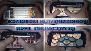 kolaborasibreal drum, real gitar dan real bass dimainkan 1 orang pada lagu cemburu buta (angkasa)