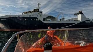 Akraberg FD 10. A beautiful ship at the Faroe Islands. Ships.