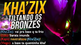 TILTANDO GERAL! VAI BASE QUE TÁ FRIO KKKK JOGANDO SOLO DE KHA'ZIX, LITERALMENTE!