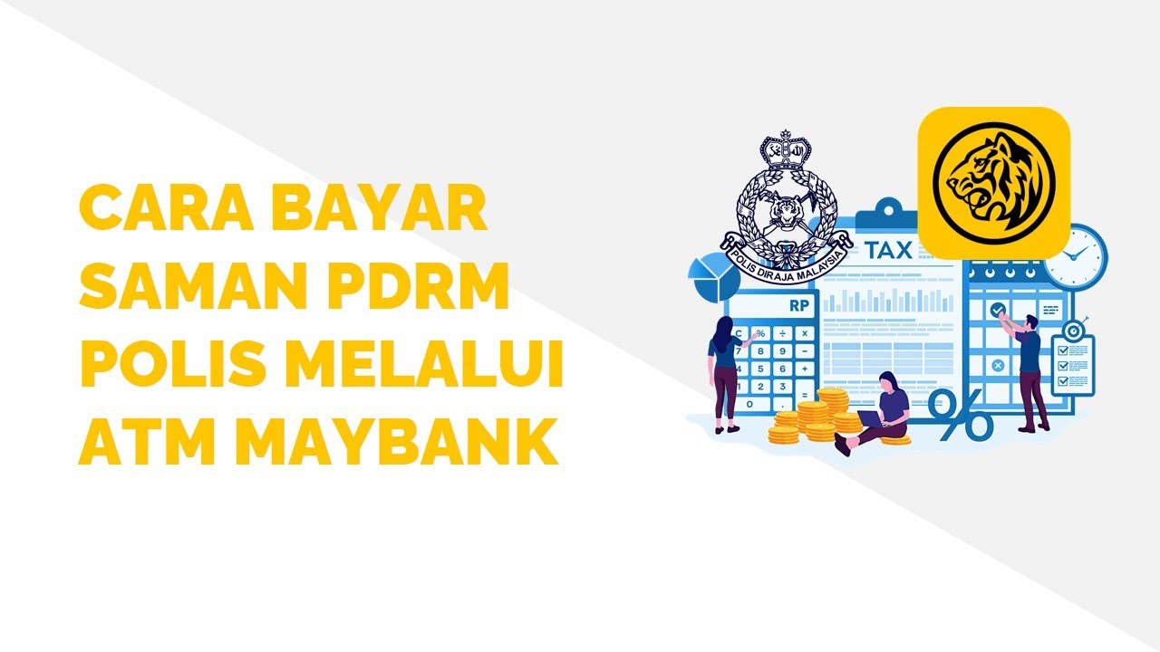 Cara Bayar Saman PDRM Polis Melalui ATM Maybank - YouTube