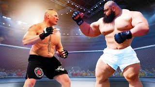 Brock Lesnar vs. Sajad Gharibi (The Iranian Hulk) | MMA vs. Bodybuilder