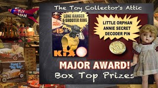 Little Orphan Annie Decoder Pin from A Christmas Story AND Kix Cereal Kids Rings