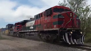 MUST SEE Train Run Very Fast! AC4400 4527 SD70ACe 4096 4088