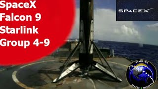SpaceX  Falcon 9 Block 5 | Starlink Group 4-9 Landing  #Shorts