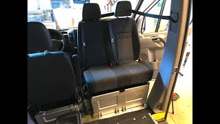 Waar moet je op letten als je een draai plateau voor een bankje monteert (mercedes Sprinter camper)