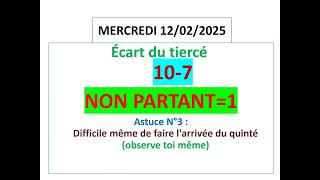 HERRASSIN-QUINTE-PMU  MERCREDI 12/02/2025 PRIX DE CHATEAU-GONTIER - 1ère COURSE (R1)