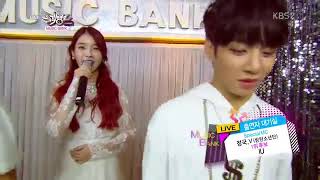 131018 BTS Jungkook \u0026 V Interview IU (Music Bank)