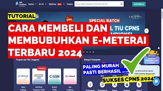 CARA MEMBELI DAN MEMBUBUHKAN E METERAI TERBARU