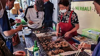 only $2! crazy cheap, Unlimited grilled pork refills / Korean street food