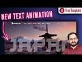 New Artistic Text Animation - Elementor+CSS+SVG
