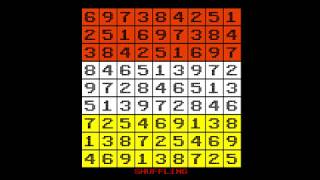 Sudoku solving using backtracking visualisation