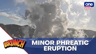 Brunch | Taal Volcano experiences minor phreatic eruption