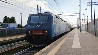 Treni passeggeri e merci alla stazione di Mira - Mirano