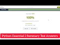 Cisco Python Essential 2 Summary Test Answers|| PE2 - Summary Test Answers|| Python #cisco #python