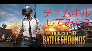 【PUBG荒らし】チームキル(味方殺害)してみたｗ3