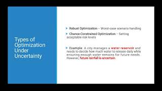 Optimization Under Uncertainty: Basics of Robust & Chance-Constrained Optimization