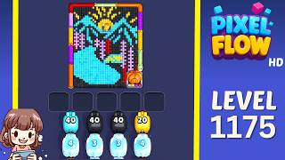 Pixel Flow Level 1175 Solution Walkthrough