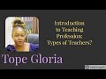 Types of Teachers