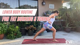 Best Lower Body Routine Workout For Fat Burning \u0026 Toning