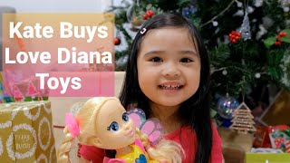 Kate Buys Love Diana Kids Show Toys with unboxing and fun toy play 😊