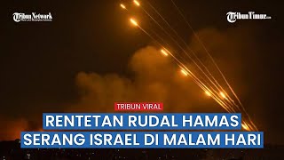 Video Kompilasi Rentetan Roket Hamas Meluncur Serang Wilayah Israel