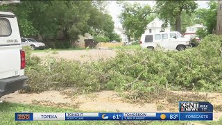 Weekend storms create tree damage across Topeka