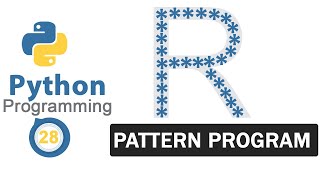Python Pattern Programs | Printing Stars '*' in R Shape