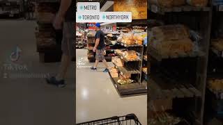 Metro grocery shopping North York Toronto Canada