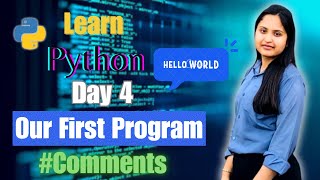Our First Program | Python Tutorial For Beginners | #100daysofcode Programming (With Notes)