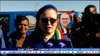 Helen Zille on a door to door campaign ahead of elections