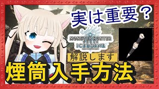 【MHW:IB】装衣の影に隠れるスーパーアイテム煙筒の使い方・入手方法解説【モンハンワールドアイスボーン#６】