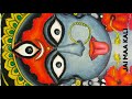 How to draw Maa Kali face using oil pastels easily