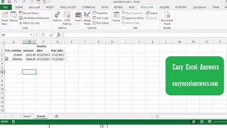 Enter date invoiced and date due in Excel with VBA