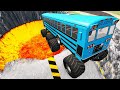 TOP 100 School Bus Crashes & Jumps Full Episode - BeamNG Drive | BeamNG-Destruction