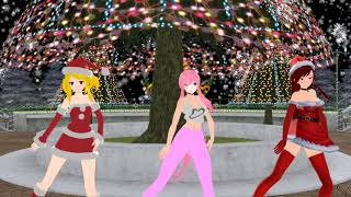 [MMD] - All I want for Christmas is you (Lucy, Erza and Princess Sarah)