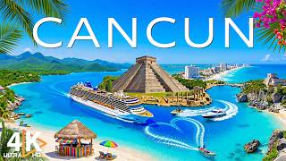 Cancun, Mexico 4K 🇲🇽 Luxury Resorts & Stunning Beach Views – Aerial Tour of Paradise