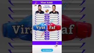 Virat Kohli vs Faf du Plessis | IPL Batting Comparison | #shorts