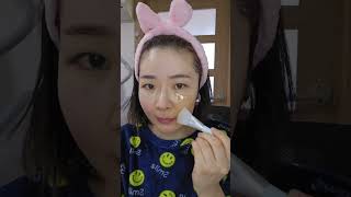 비닐마스크 시트가 없는 사람은 그냥 비닐에 구멍뚫어서 해도됨#피부 #홈케어 #skin #skincare #skincareroutine #skincaretips #beauty