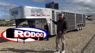 8x32 Wilson Foreman Gun Metal Livestock Trailer