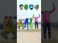 Dame tu cosita green allen & blue frog vs cute boudi - correct head matching magic video