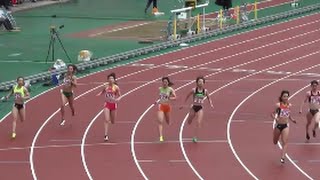 日本陸上競技選手権2015  女子100m準決勝2組