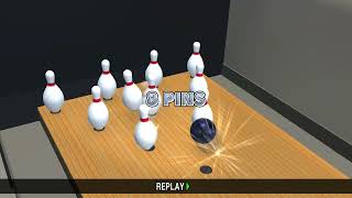 あつまれBOWLING：ダックピン通し　スコア99　スペア1　スプリットがやはり多発　 #あつまれBOWLING #ボウリング