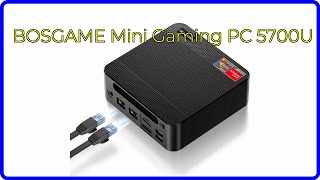 REVIEW (2024): BOSGAME Mini Gaming PC 5700U. ESSENTIAL details.