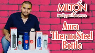 Milton Aura SS ThermoSteel Bottle Available in 3 Sizes 500 , 750 \u0026 1000 | #newproduct #uti #shorts