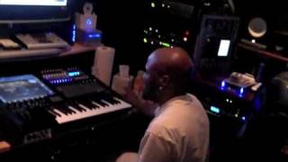 Teddy Riley in the studio on 9/2/2009