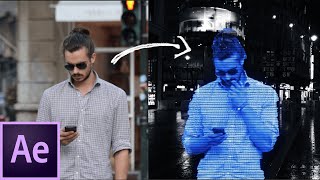 How to create a HOLOGRAM EFFECT in AFTER EFFECTS | Tutorial