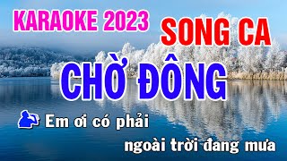 Chờ Đông Karaoke Song Ca Nhạc Sống - Phối Mới Dễ Hát - Nhật Nguyễn