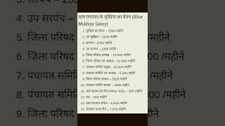 ग्रामपंचायत सदस्य salary