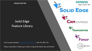 Solid Edge Feature Library