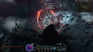 Diablo 4 - 원소술사 서리흉터 동굴 탐험 4K 풀옵션